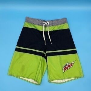 Y2k Mountain Dew Board Shorts